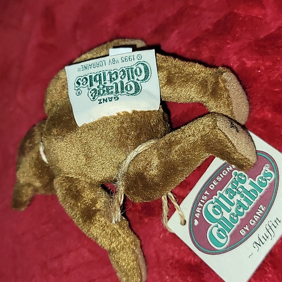 Vtg Ganz Cottage Collectibles Miniature Bear Named Muffin By Lorraine 5" ~c.1995 - Picture 4 of 4